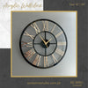 Acrylic Wall Clock Gold & Black Wall Clock