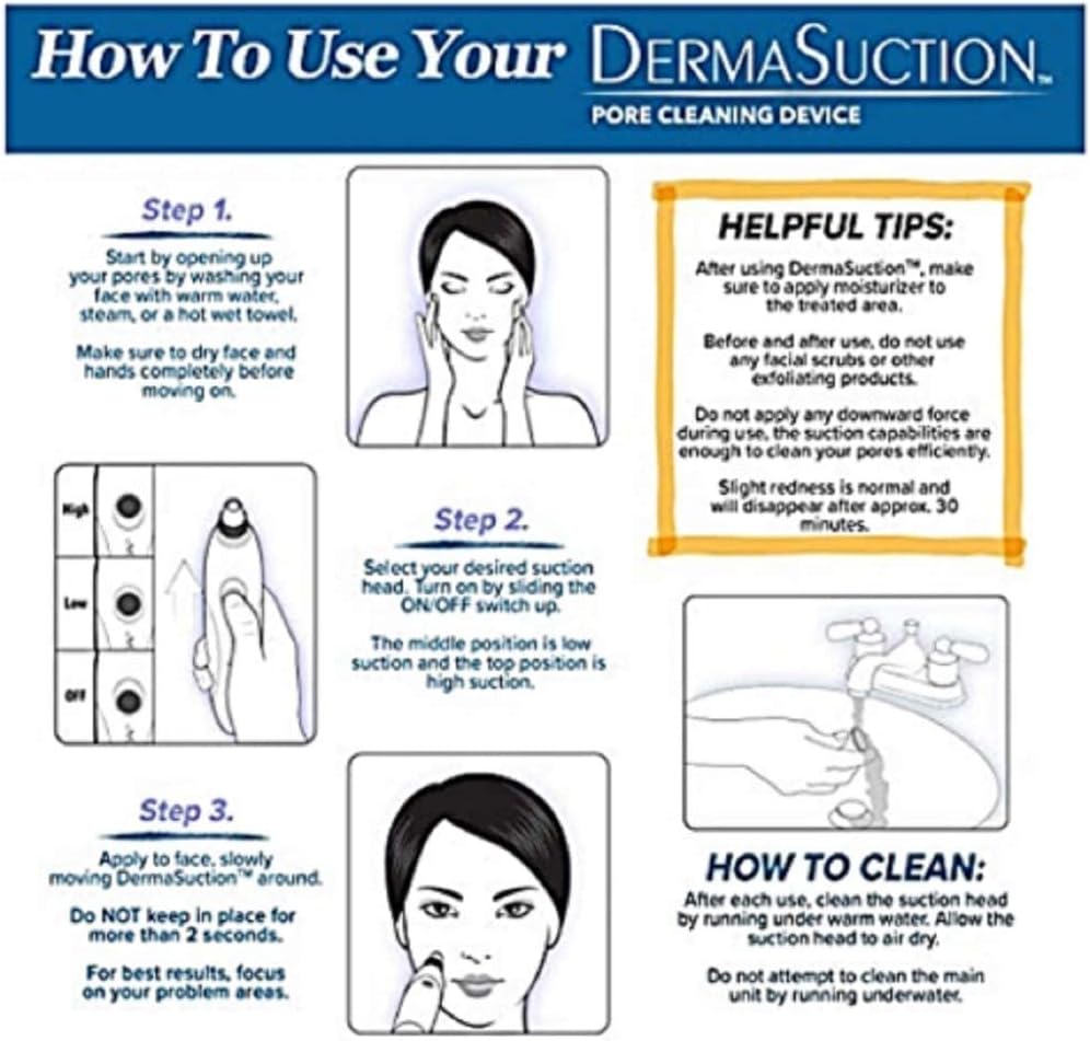 Dermasuction Pore Cleaning Device