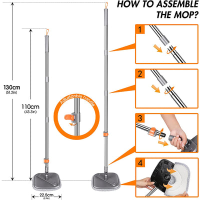 Rotating Spin Mop