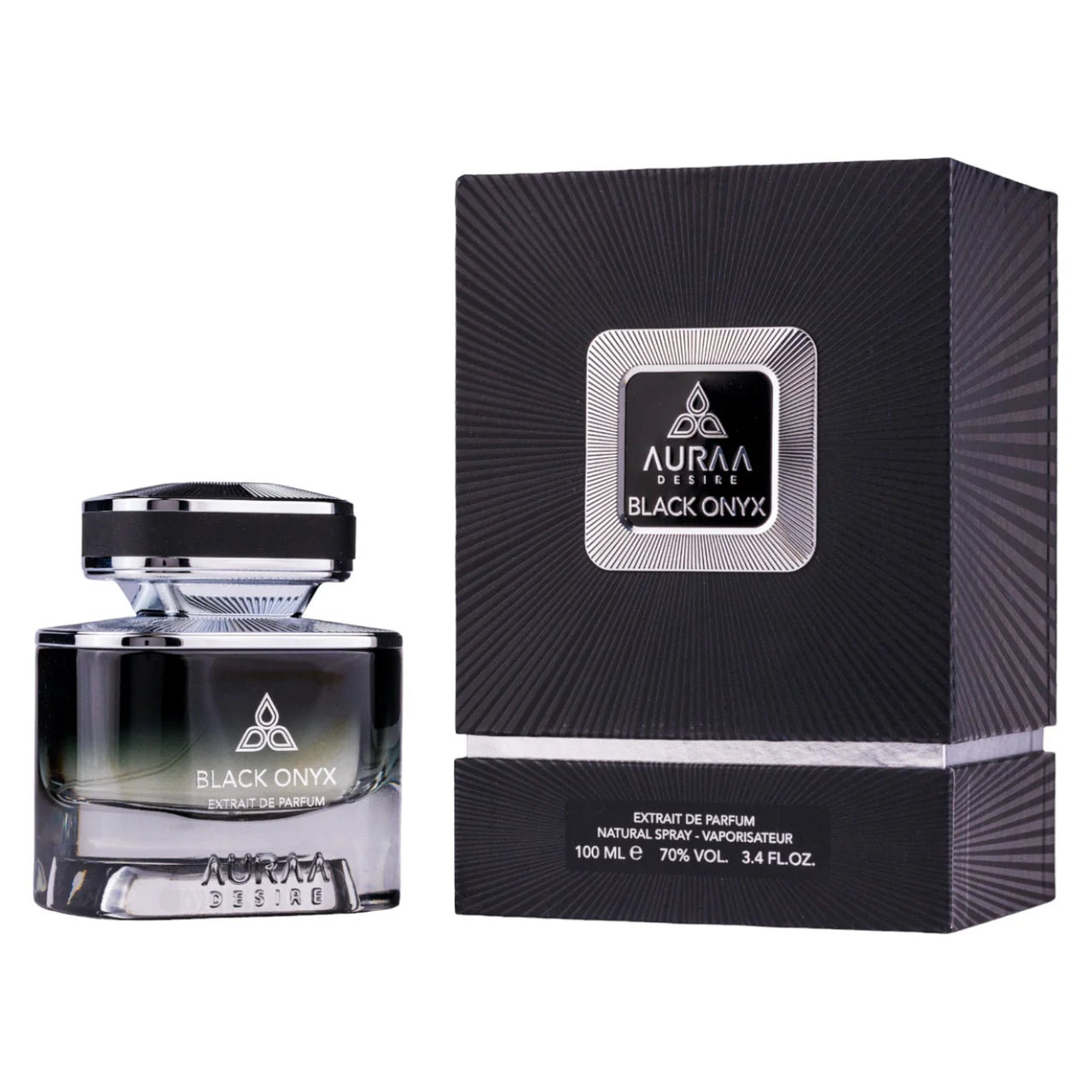 Black Onyx by Auraa Desire  - Extrait de Perfume Unisex - 100 ml