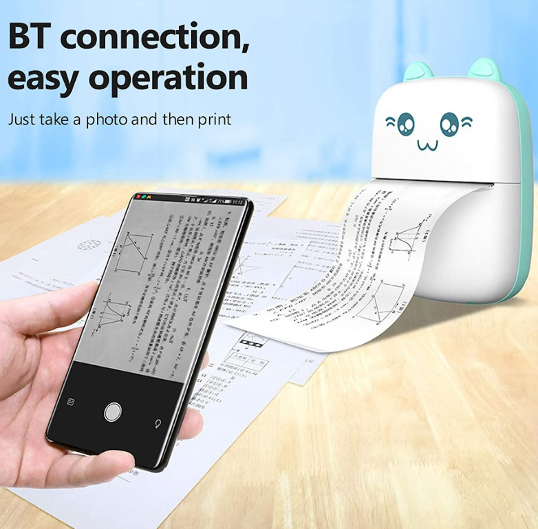 Portable Mini Pocket Printer BT Thermal Printer