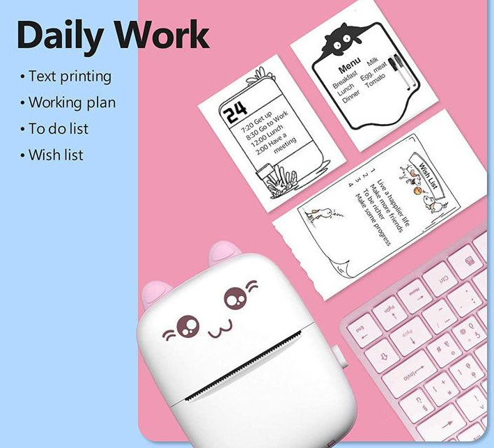 Portable Mini Pocket Printer BT Thermal Printer